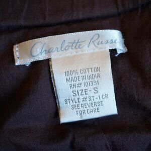 Charlotte Russe Maxi Brown Skirt